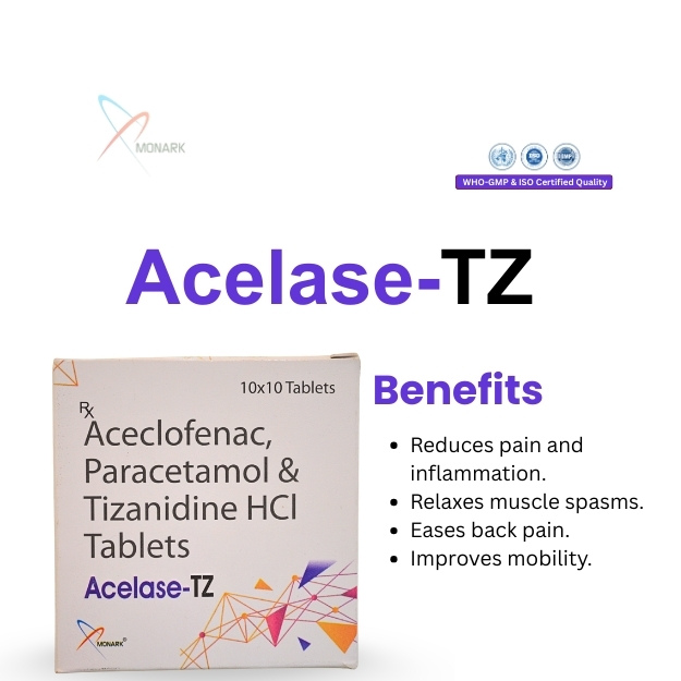 Aceclofenac 100mg + Paracetamol 325mg + Tizanidine 2MG TAB 