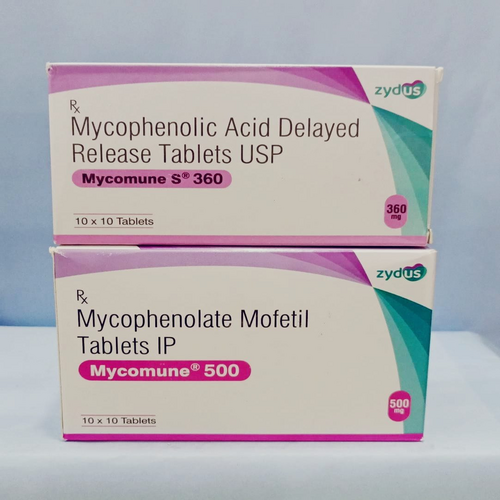Mycomune S 360 mg Tablets, Mycophenolic Sodium Immunosuppressant Medicine