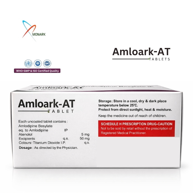 Amlodipine 5 mg + Atenolol 50mg  Tablet