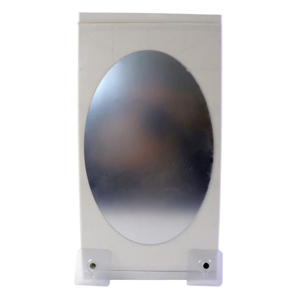Wall Mounted Rotating Bathroom Mirror Cabinet (1 Pc, 22x42 Cm)