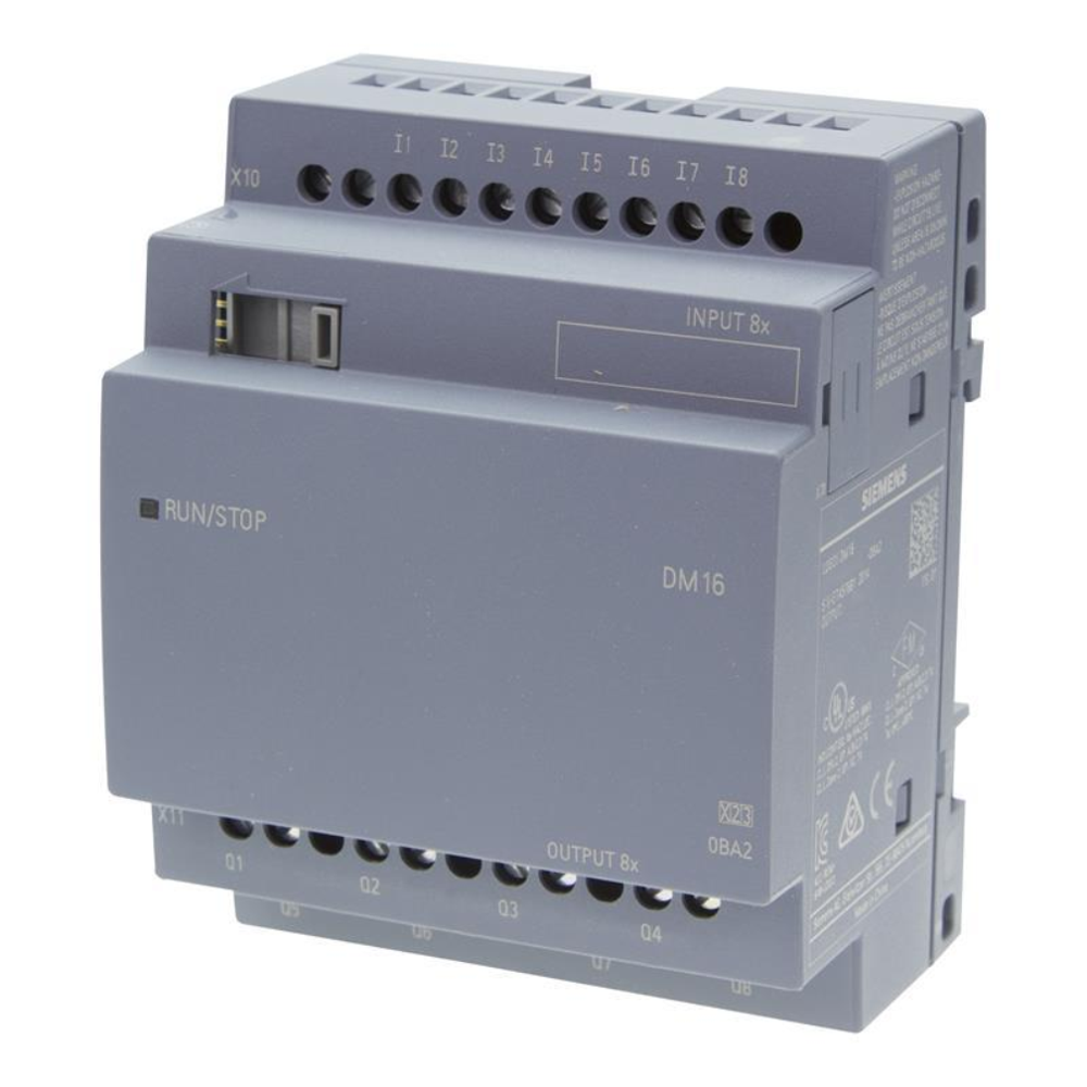 Logo! Dm16 24 Expansion Module, Ps/I/O: 24 V Dc/24 V Dc/Trans., 8 Di/8 Do, 4 Mw For Logo! 86Ed1055-1Cb10-0Ba26Ed10551Cb100Ba26Ed1055 - 1Cb10 - 0Ba26Ed1 055-1Cb10-0Ba2 - Height: Height Millimeter (Mm)