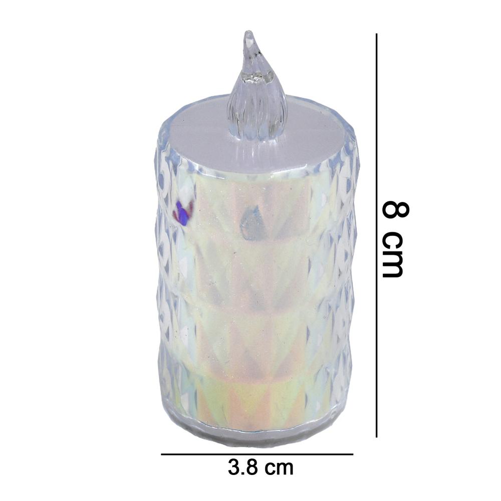 24 Pc Flameless and Smokeless Decorative Melting Candles LED Tea Light, Diwali
