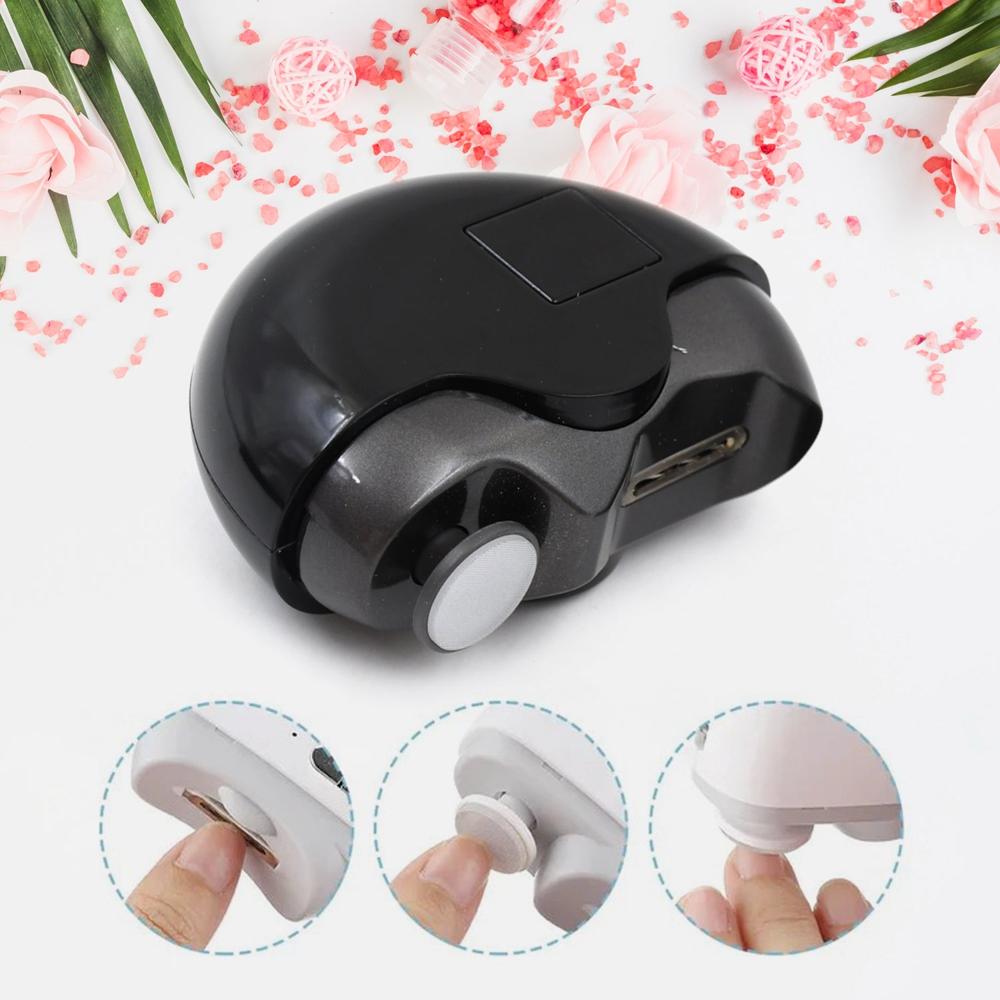 2-in-1 Electric Nail Clippers Nail File With Light (1 Pc)