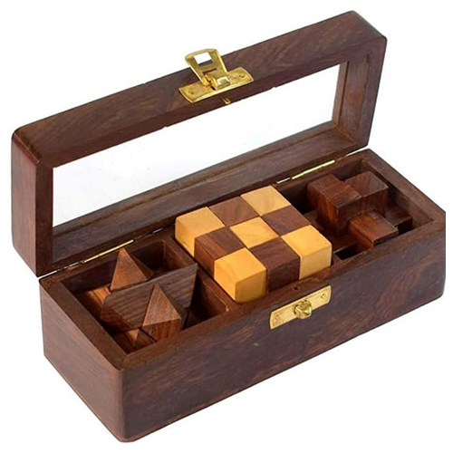 Wooden Puzzle Game Set of 3