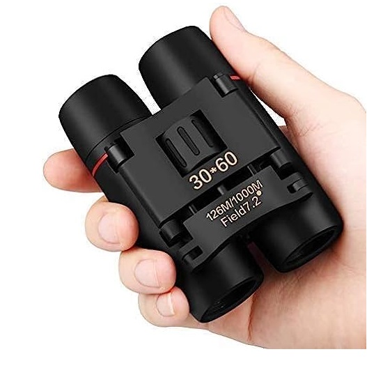 True Sense Hanging 30x60 Waterproof Binoculars, Rubber Armor Coated Black, 60mm Lens, 30x Magnification, Bk7 Prism, 126m/1000m Field Of View