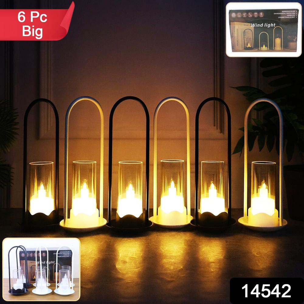 Big Wind Light Style Decorative Flameless Led Candles (6 Pc) - Color: Mix