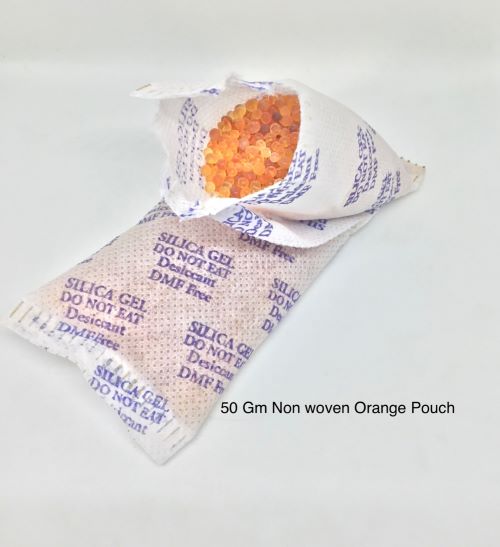 Orange Silica Gel Beads Pouch