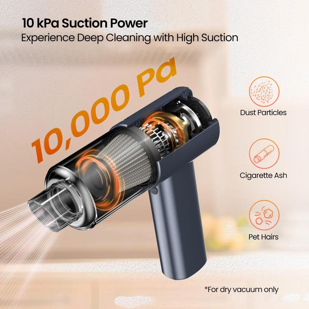 Portronics Mopcop Pro 2-in-1 Vacuum Cleaner & Air Blower, 10000Pa Powerful Suction,
