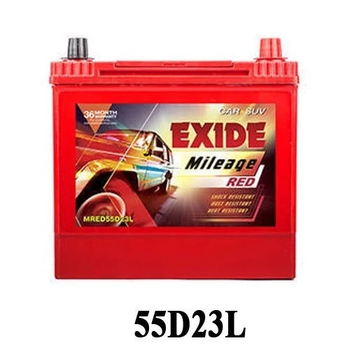 ML55D23L 55 Exide Mileage Car Battery