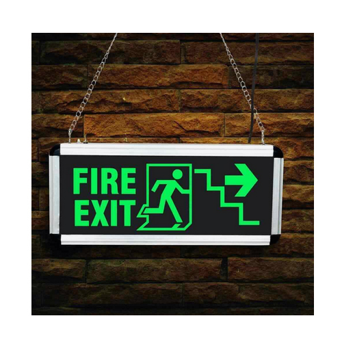 Acrylic Rectangular LED Fire Exit Sign Board