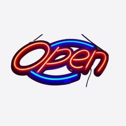 Single Phase Open LED Sign Board For Outdoor