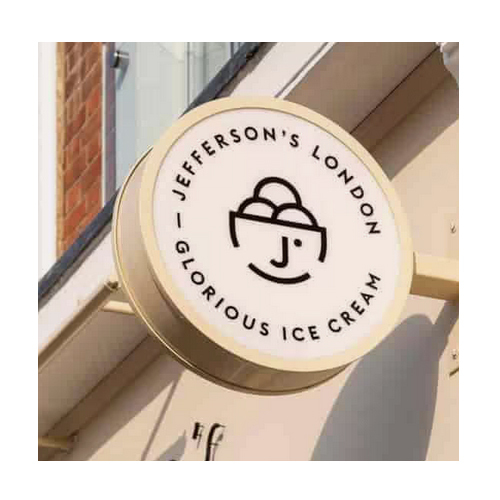 Round Outdoor LED Rotating Sign Board