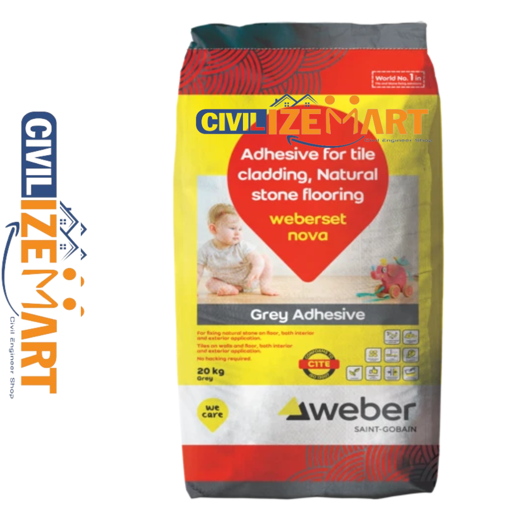 WeberSet Nova Grey Tile Adhesive