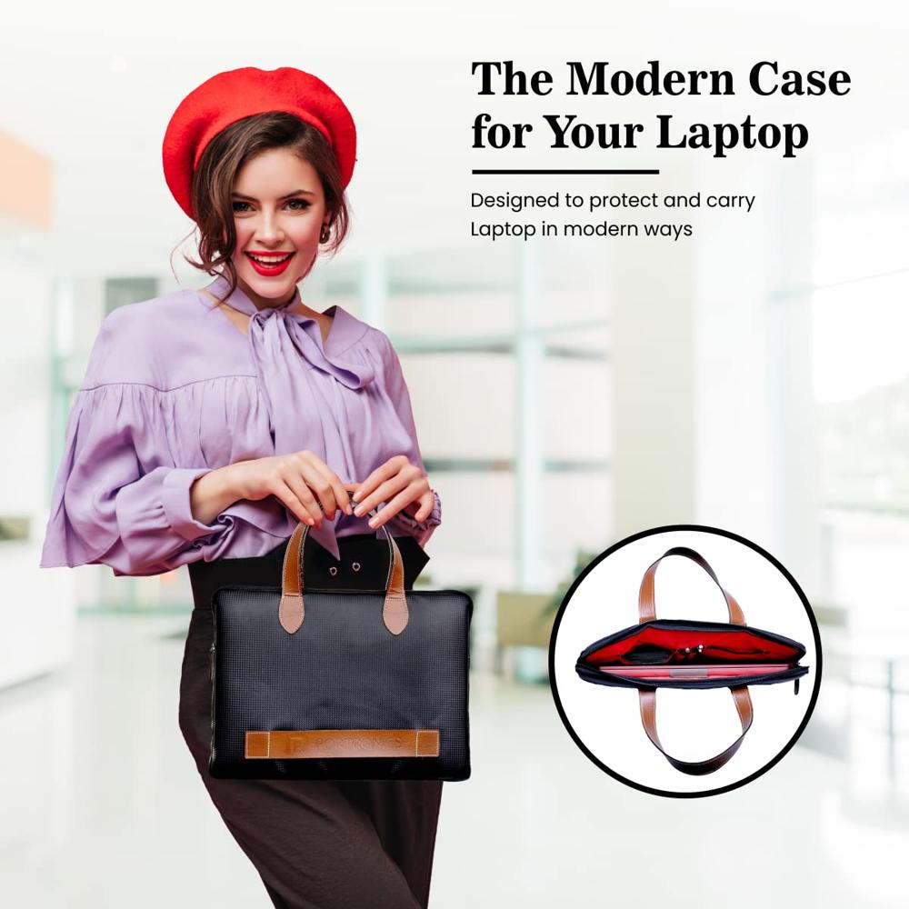 Portronics Encase 101 Laptop Bag for 15.6 Inch (39.6 cm) Laptops, Water Resistant Design