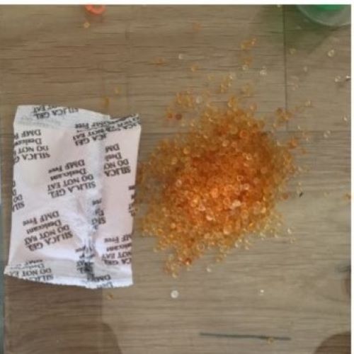 Orange Silica Gel Beads Pouch