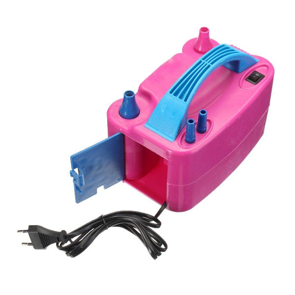 Portable Dual Nozzle Electric Balloon Blower Pump Inflator - Material: Plastic