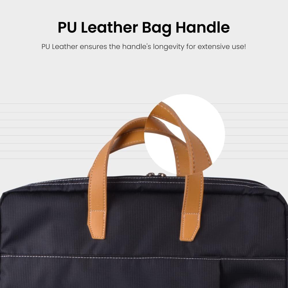 Portronics Encase 102 Laptop Bag for 15.6 Inch (39.6 cm) Laptops, Water Resistant Design,