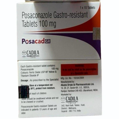 Posacad GR Tablet, Posaconazole Gastro Resistant Antifungal Infection Medicine