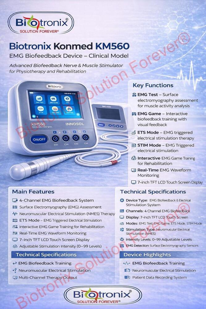 Konmed KM-560 Professional Biofeedback Machine with Advanced Modes