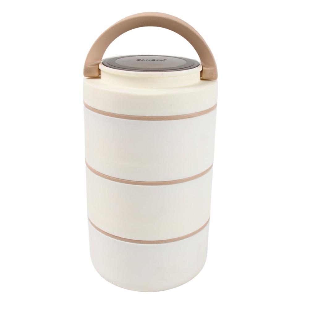 Ganesh Smart Stack 3 Layer Portable Lunch Box  for Office, School, Picnic (3 Layer)