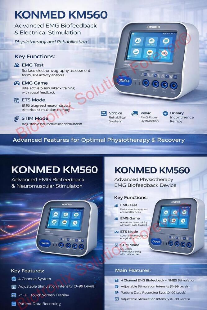 Konmed KM-560 Biofeedback Equipment with Muscle Training Programs
