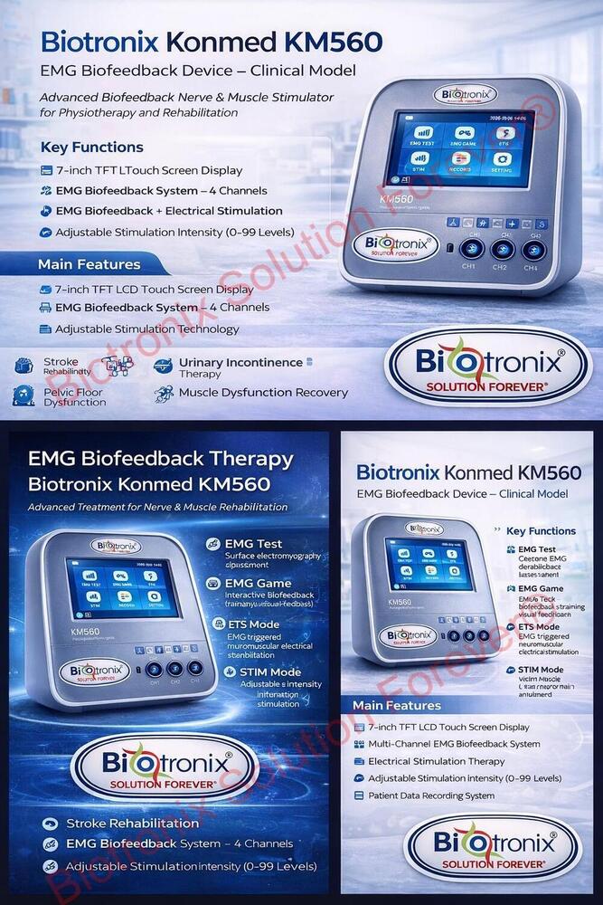 Konmed KM-560 EMG Biofeedback Machine for Clinical Therapy
