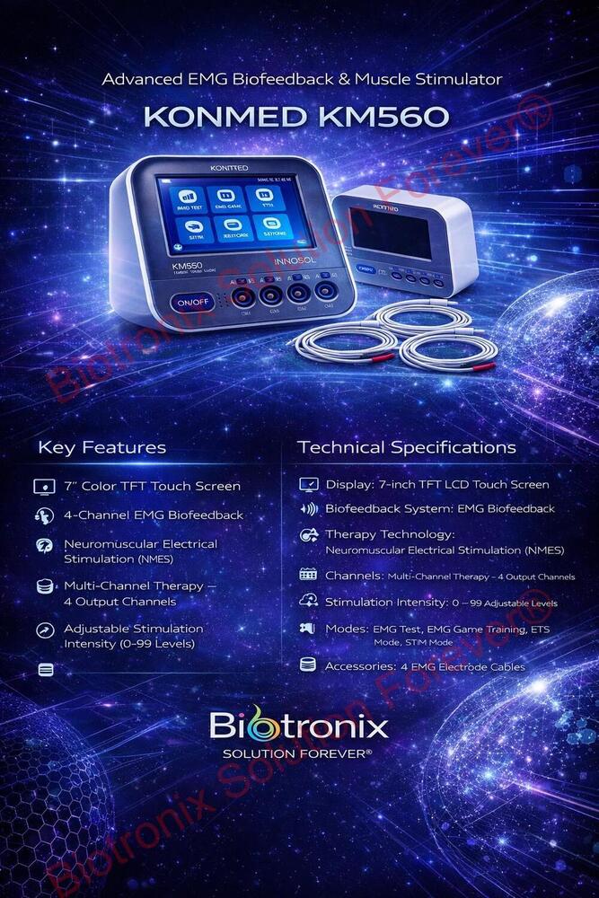Konmed KM-560 EMG Biofeedback Machine for Clinical Therapy