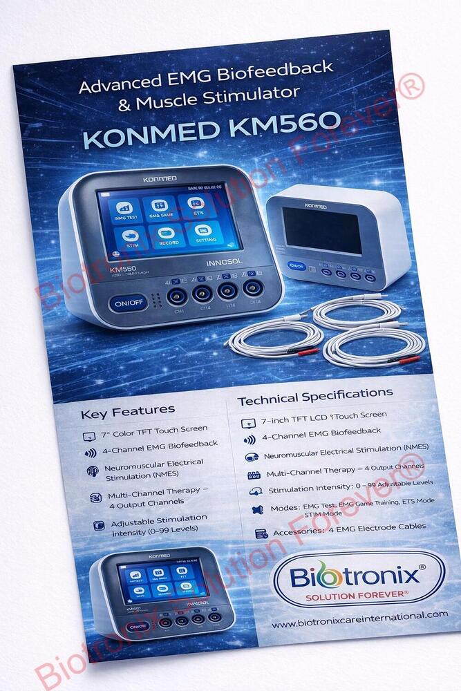 Konmed KM-560 Physiotherapy Biofeedback Device with EMG Monitoring