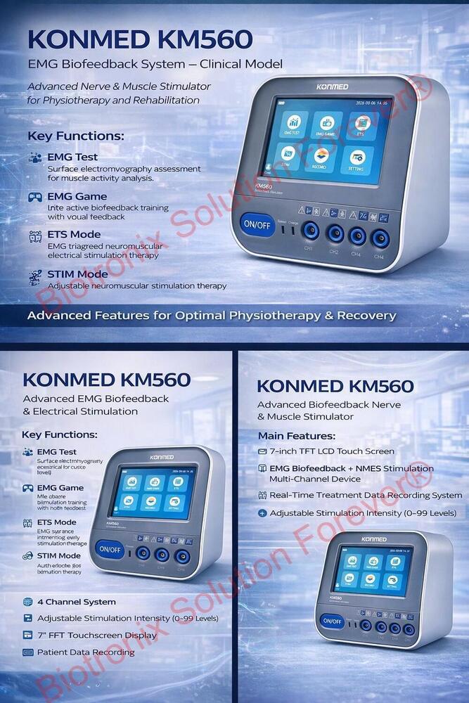 Konmed KM-560 Biofeedback Machine with Electrical Therapy Mode