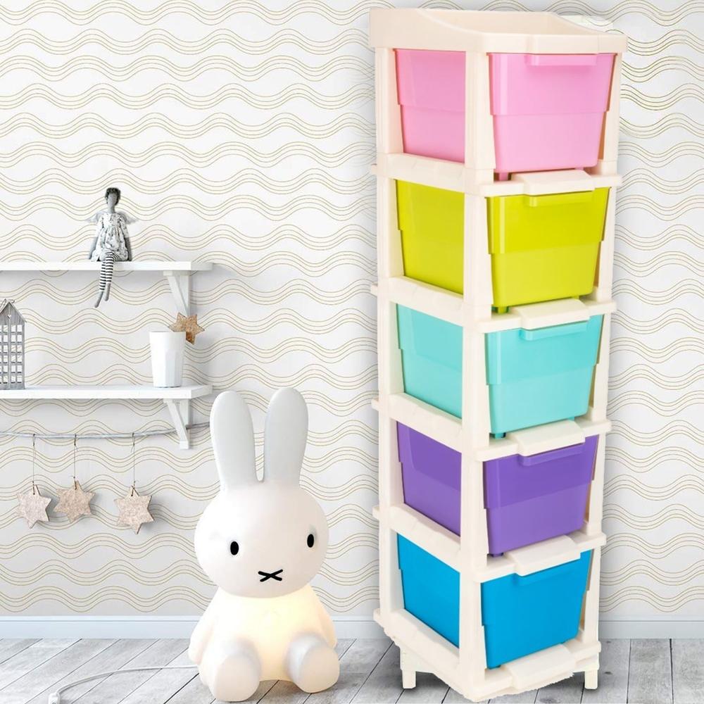 5 Layer Multi-purpose Modular Drawer Storage System - Color: Mix