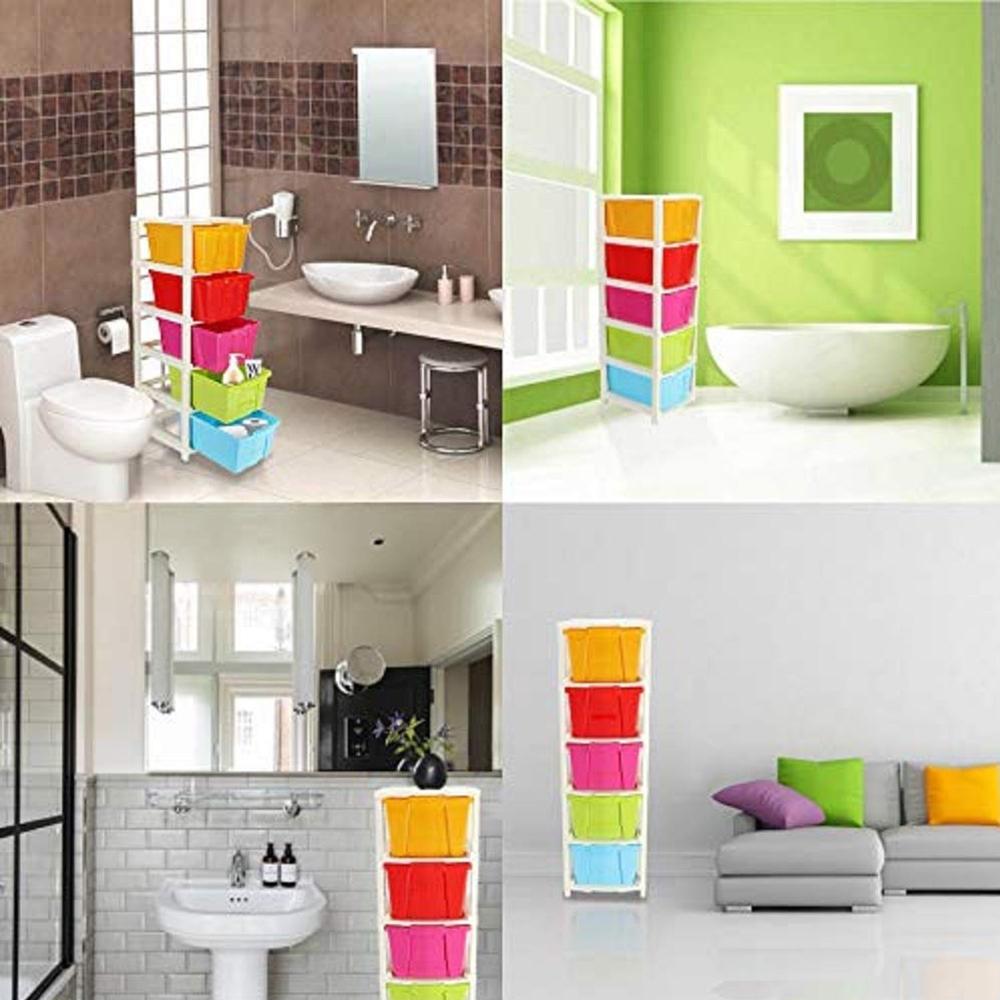 5 Layer Multi-purpose Modular Drawer Storage System - Color: Mix