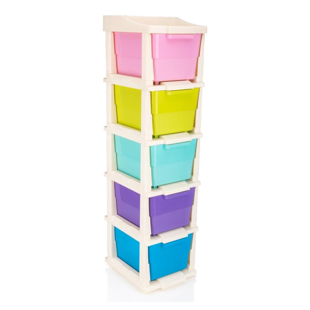 5 Layer Multi-purpose Modular Drawer Storage System - Color: Mix