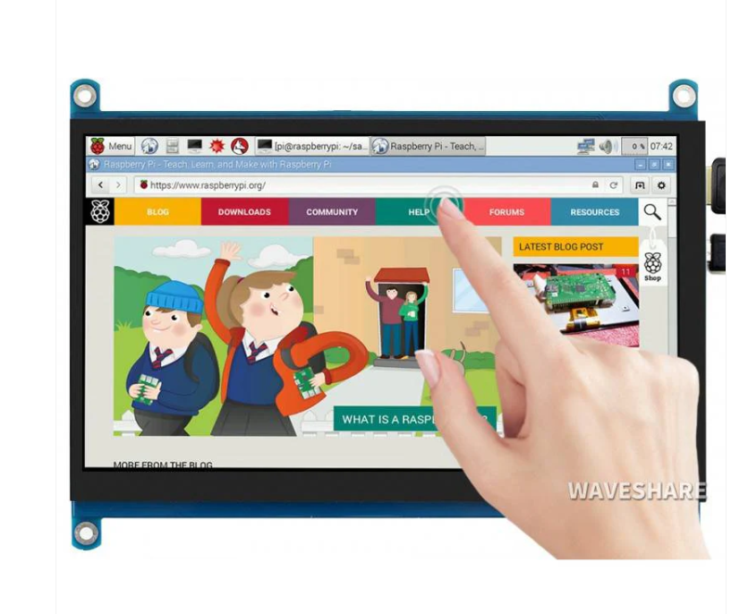 Waveshare 7inch Capacitive Touch Screen Lcd (C), - Color: Blue