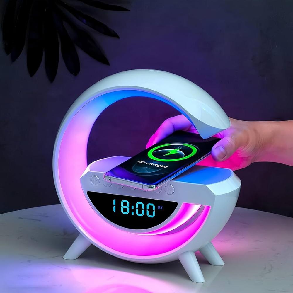 G Lamp Speaker - 3-in-1 Bluetooth Speaker With Fast Wireless Charging (1 Pc)
