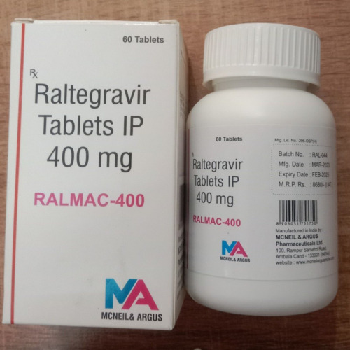 Ralmac 400 mg Tablet, Raltegravir Antiviral HIV Treatment Medicine