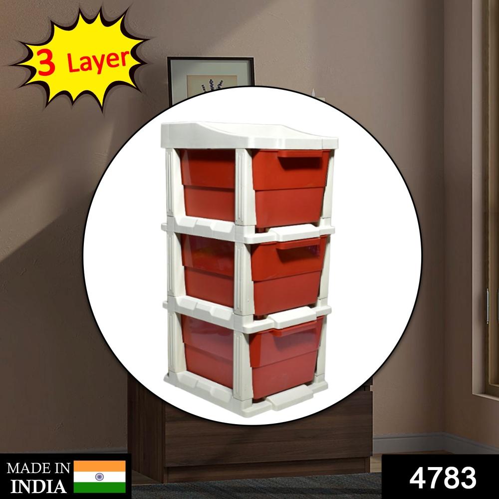 Multi-Purpose Anti-Slip 3 Layer Modular Drawer Storage System - Color: Mix