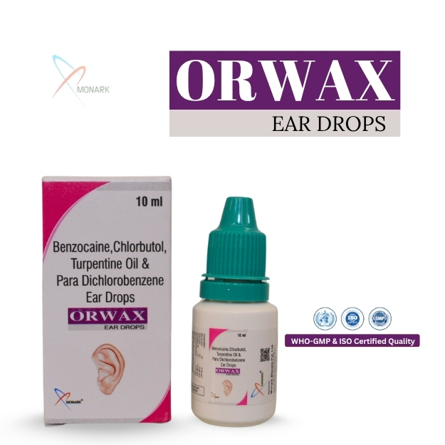 Benzocaine 2.7 % +  chlorbutol 5% + Turpentine oil 15% + Para Dichlorobenzene 2% Ear Drop