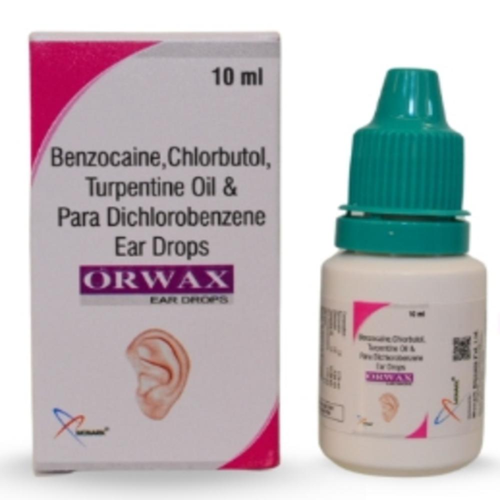 Benzocaine 2.7 % +  chlorbutol 5% + Turpentine oil 15% + Para Dichlorobenzene 2% Ear Drop