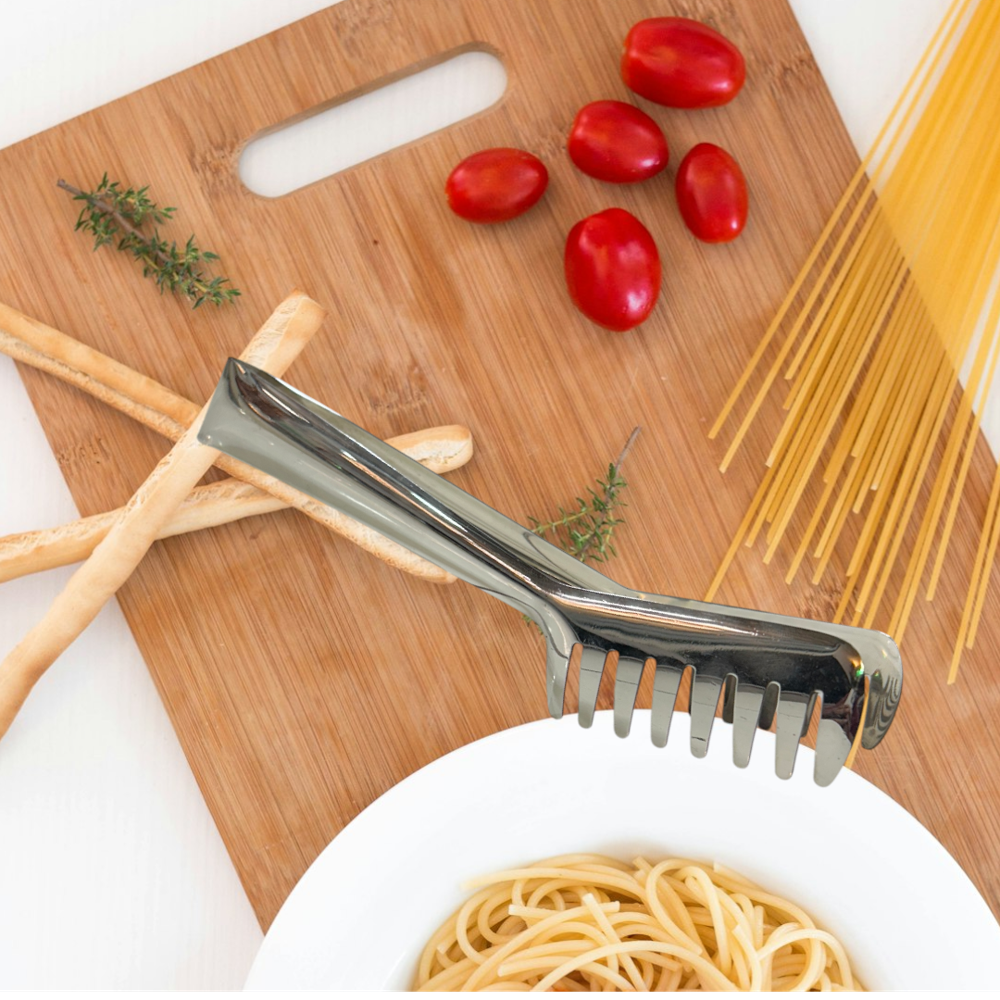 Small Spaghetty Tong - Color: Silver
