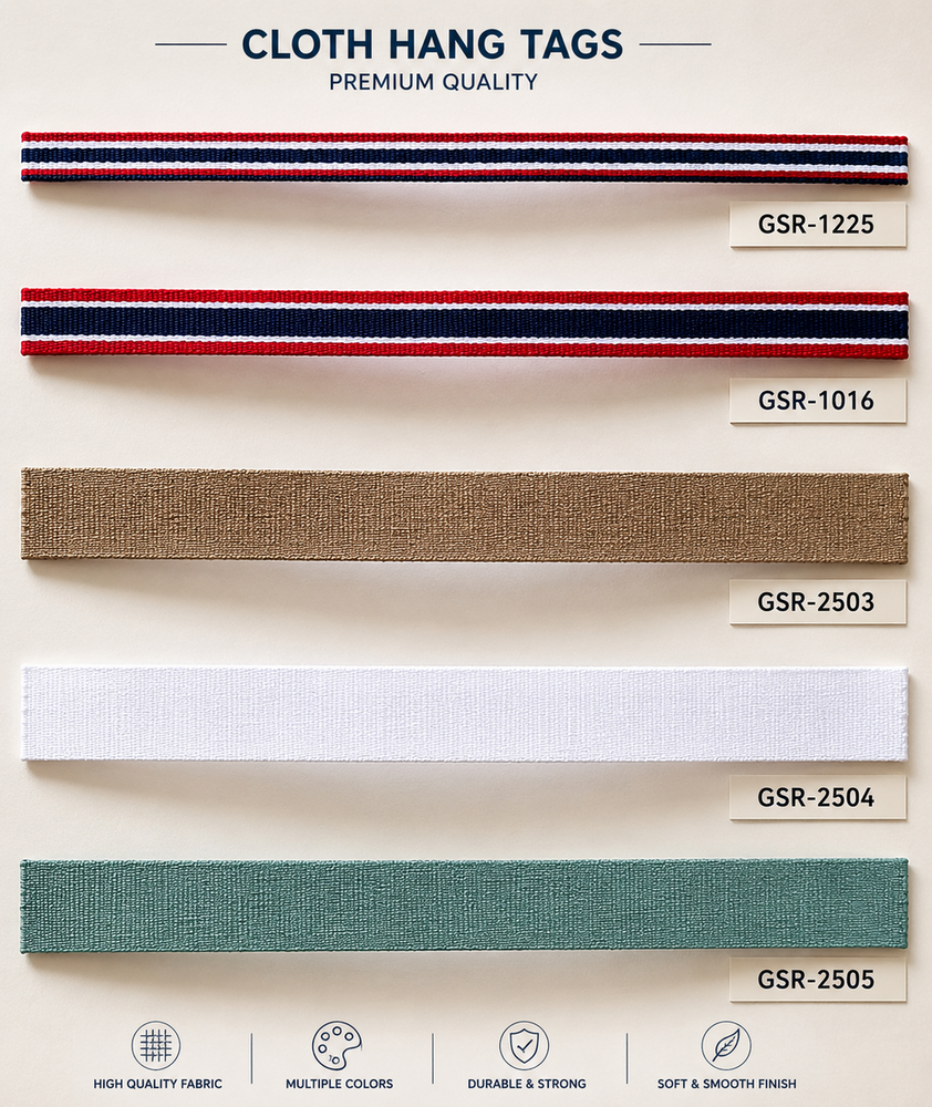 Cloth Hang Tags - Color: Multi-Color Printed
