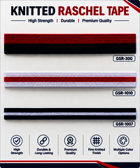 Raschel Knitted Tape - Color: Available In Multiple Colors