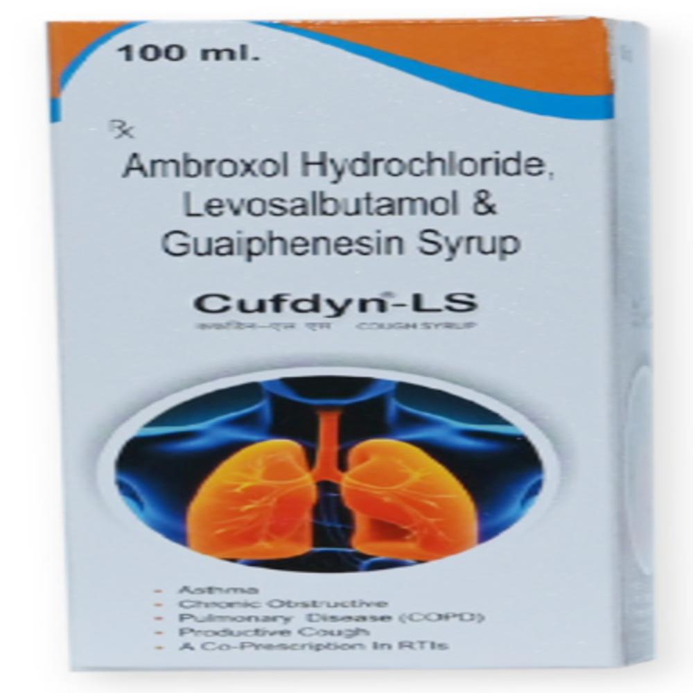 Ambroxol Hydrochloride,levosalbutamol And Guaiphenesin Syrup - Brand Name: Cufdyn-ls