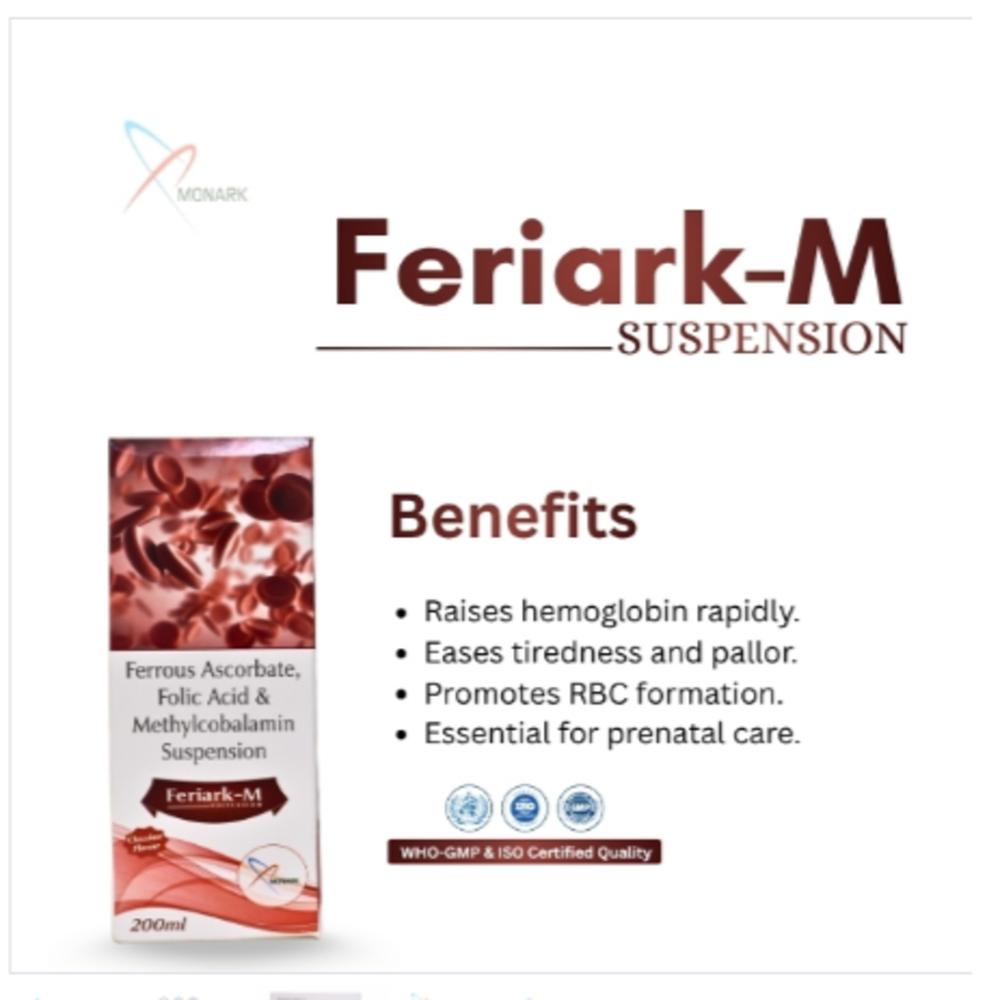 Ferrous Ascorbate (Elemental Iron) 30mg + Folic Acid 0.5 mg + Methylcobalamin 500 mcg Suspension Monocarton