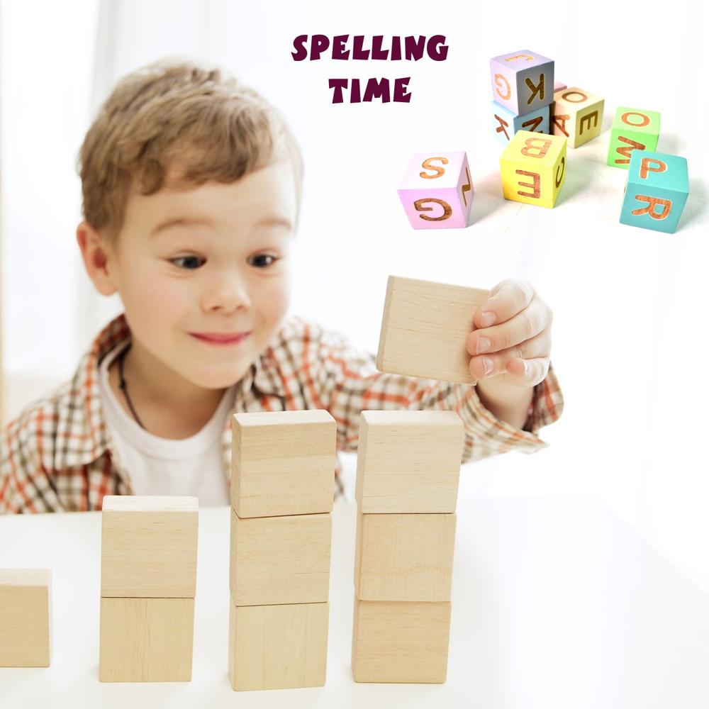 Alphabet Puzzle Spelling and Reading Words (26 Flash Cards and 8 WoodenBlock)