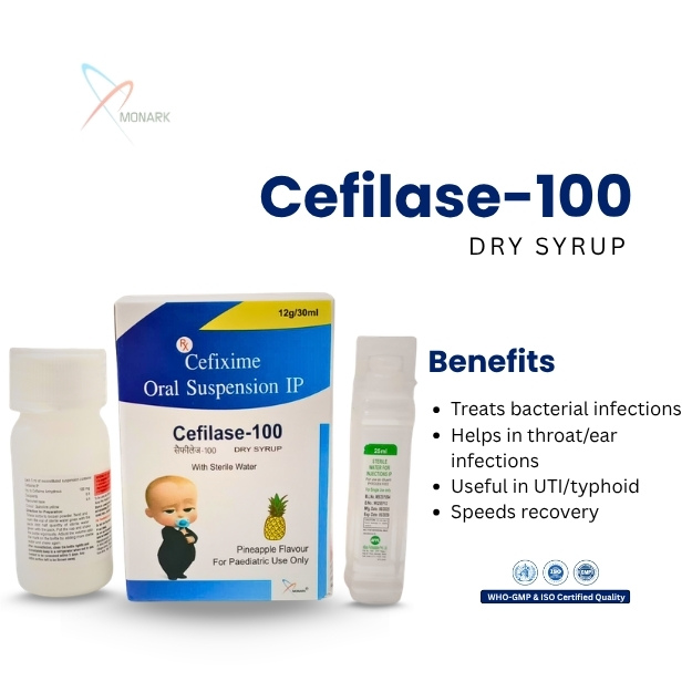 Cefixime 100mg./5 ml Dry  Syrup (With Water& Monocarton) (UNDER DPCO)
