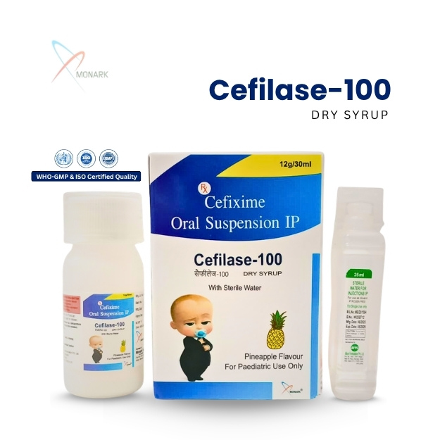 Cefixime 100mg./5 ml Dry  Syrup (With Water& Monocarton) (UNDER DPCO)