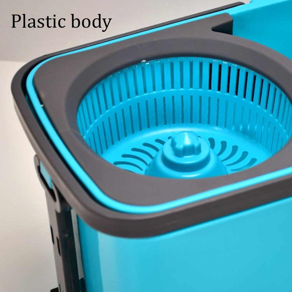 Quick Spin Cleaning Mop With Bucket - Body Material: Plastic