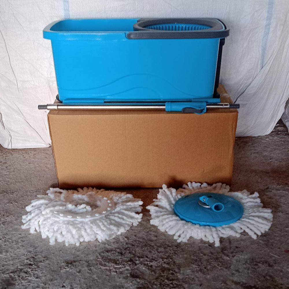 Quick Spin Cleaning Mop With Bucket - Body Material: Plastic