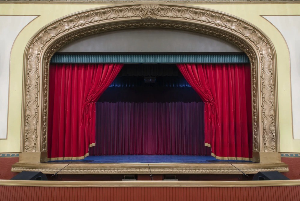 Auditorium Center Split Stage Curtain