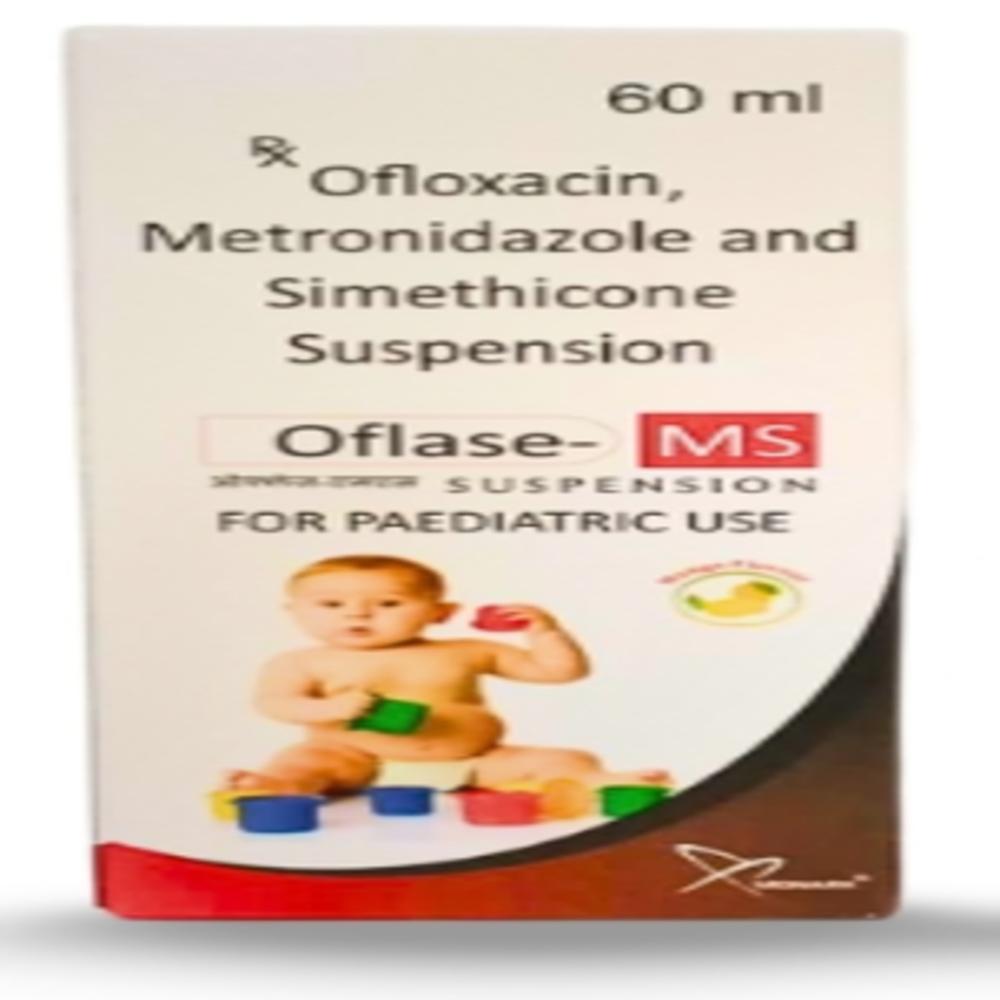 Ofloxacin 50 mg + Metranidazole 120mg+Simethicone 10mg Suspension  Monocarton